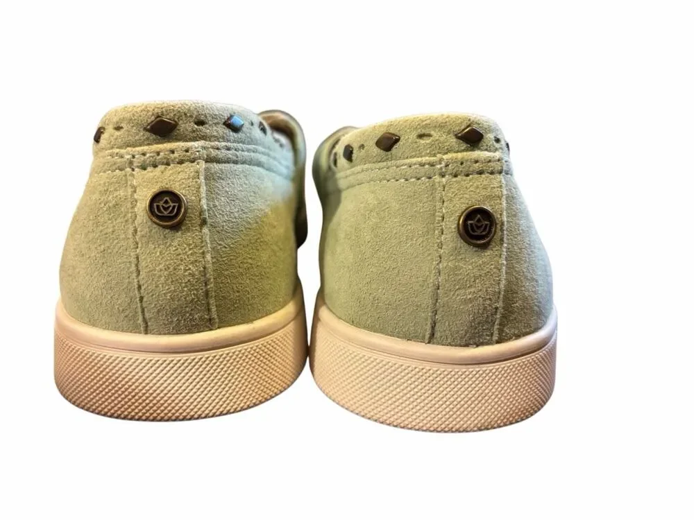 Spenco green Santa Barbara slip on sneaker 8.5 orthotic comfort